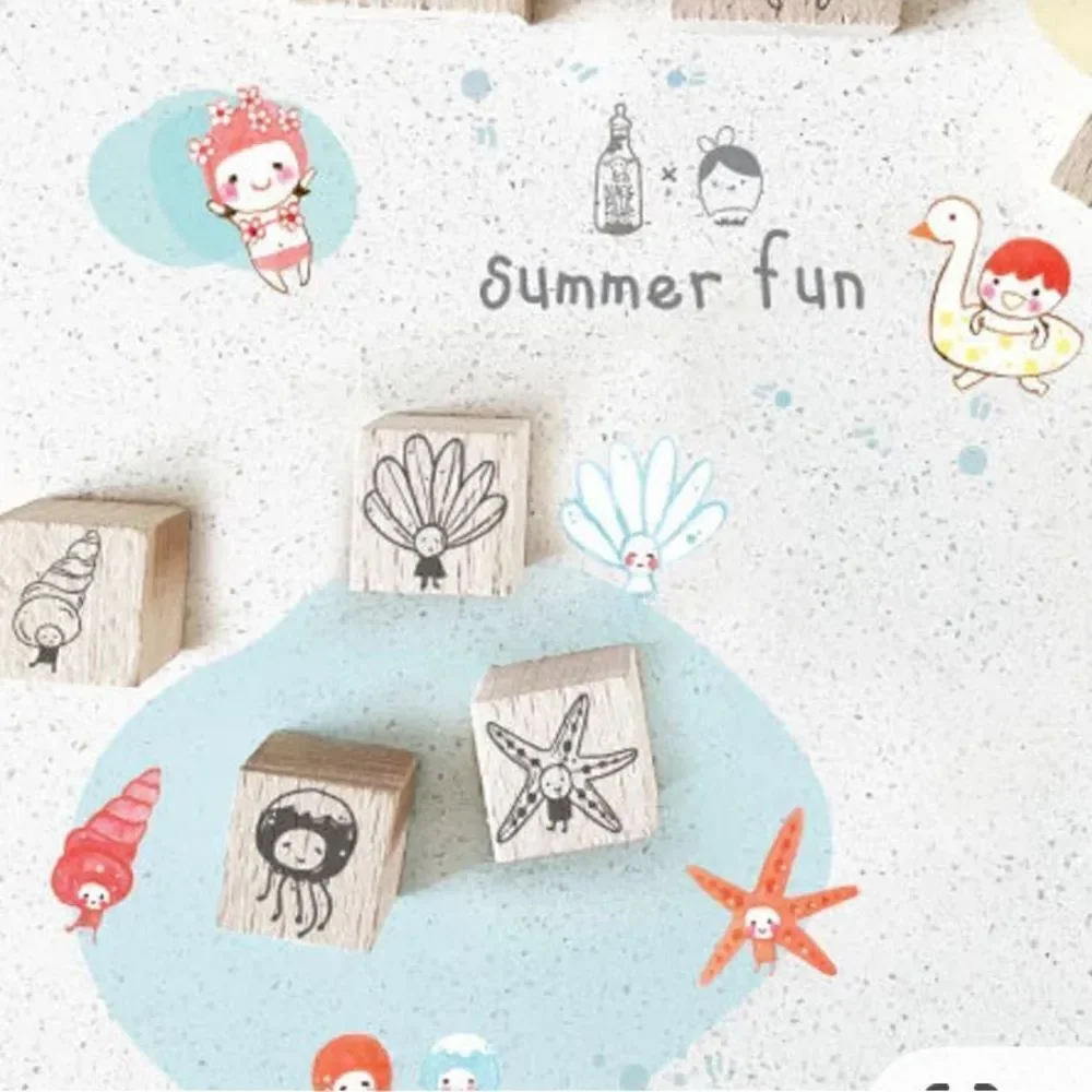 Black milk project Summer edition Woden mini stamps all new bundle of 8